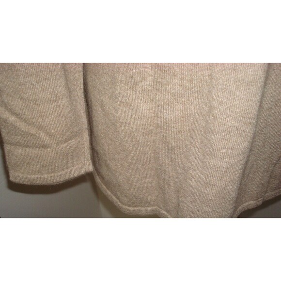 NWT New Womens XL 1X 2X Ryllace Plus 100% Cashmere Open Cardigan Sweater Tan Bro - Picture 7 of 8